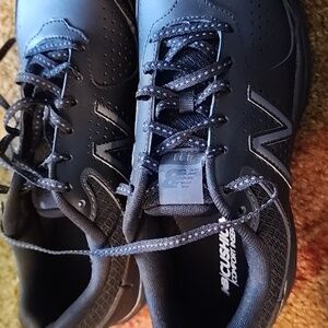 New Balance NEW Womens Black Lace-Up Walking Sneakers